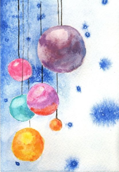 Акварельные птички Евгении Соловьевой