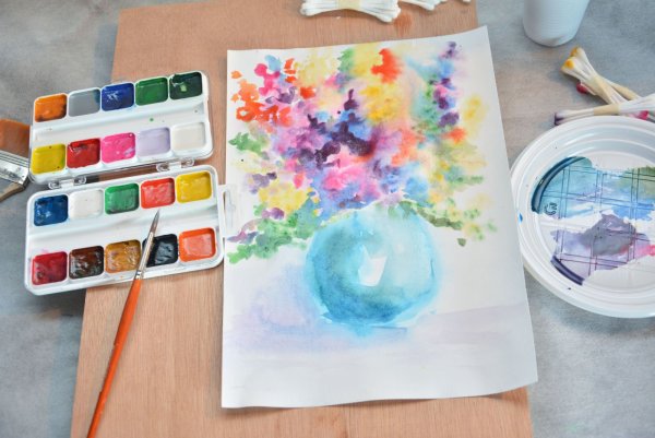 Рисунки акварелью для срисовки