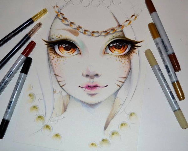 Майкл Джексон маркером