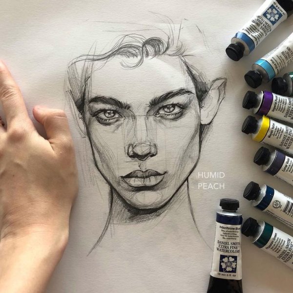 Девушка рисунок