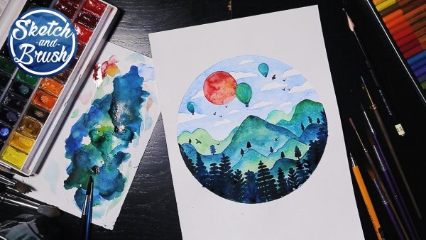 Маленькие рисуночки акварелью