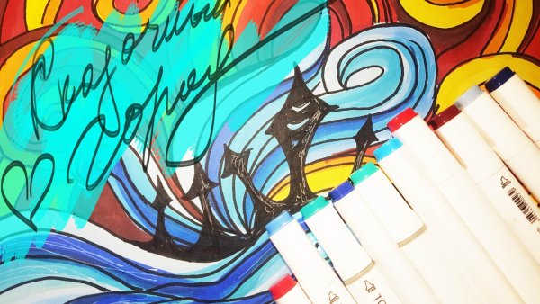 Скетчбук. Киты