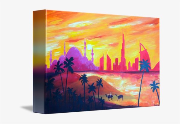 Закат маркерами