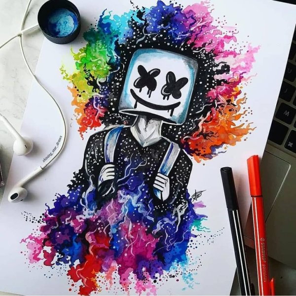 Красивые рисунки фломастерами