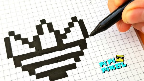 Рисунки по клеточкам лёгкие