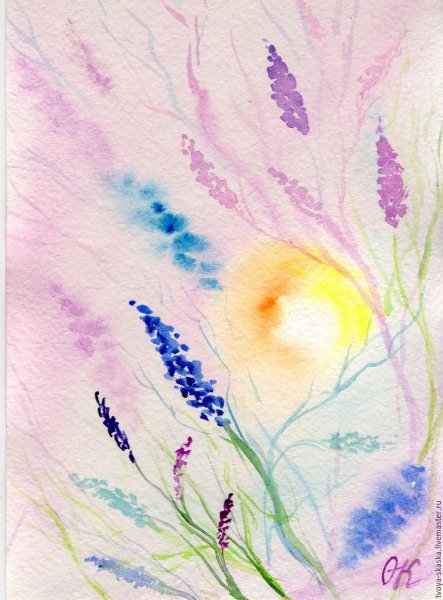 Рисование акварелью для детей