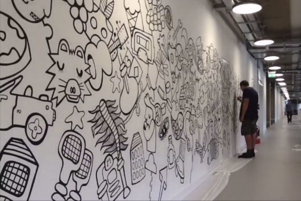 Стили рисования на стенах