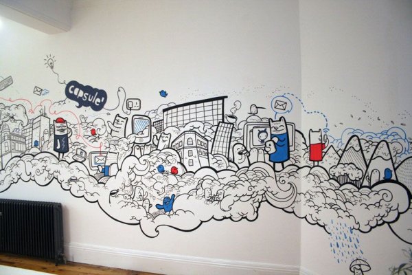 Рисунки на стену в комнату