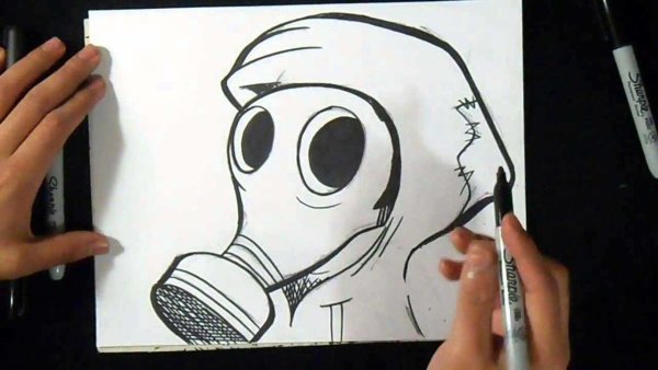 Граффити фломастером для начинающих