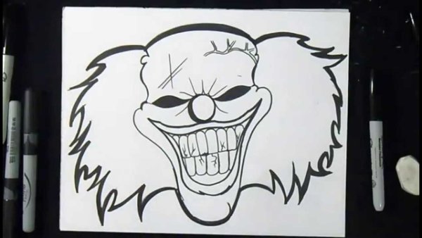 Граффити рисунки на бумаге маркером