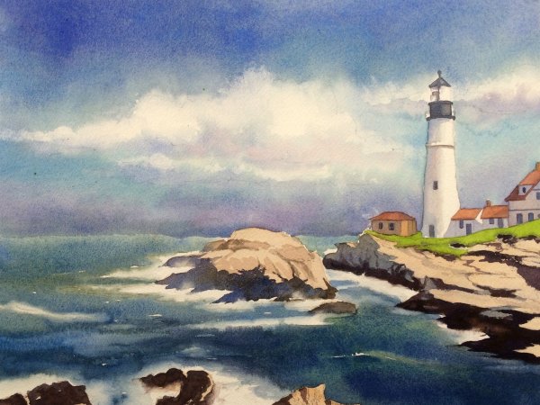 Простые пейзажи маслом