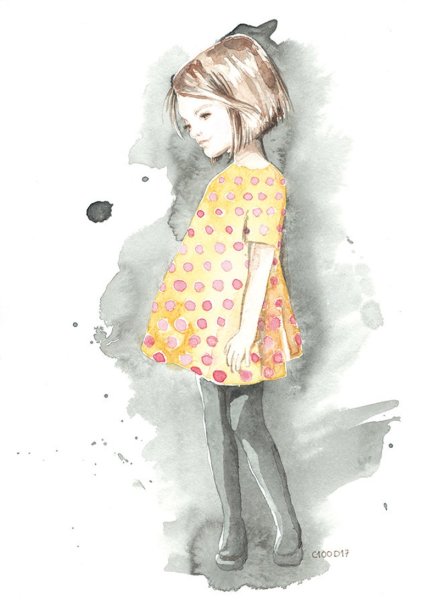 Арт для скетчбука акварелью