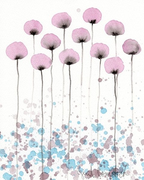 Рисунки в пастельных тонах