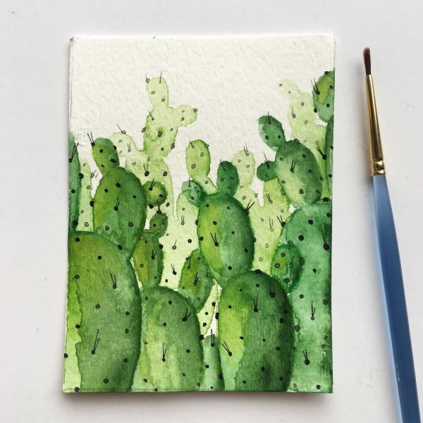 Рисунки акварелью для скетчбука