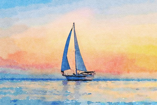 Морской пейзаж для детей