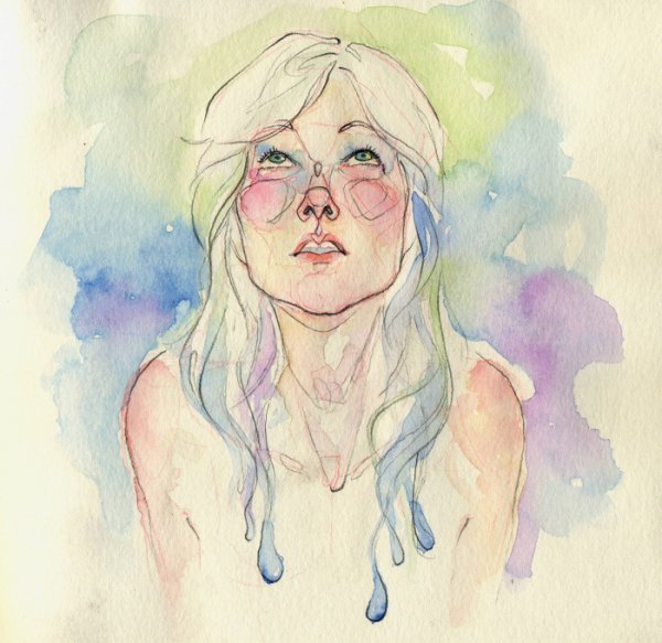 Мультяшные портреты акварелью