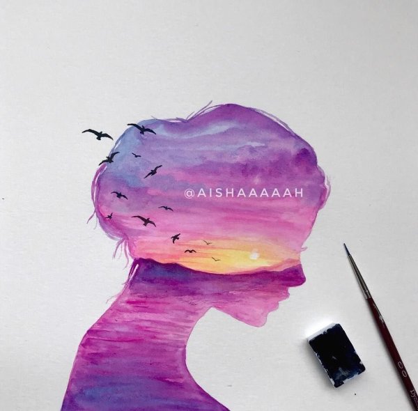 Идеи для рисования акварелью