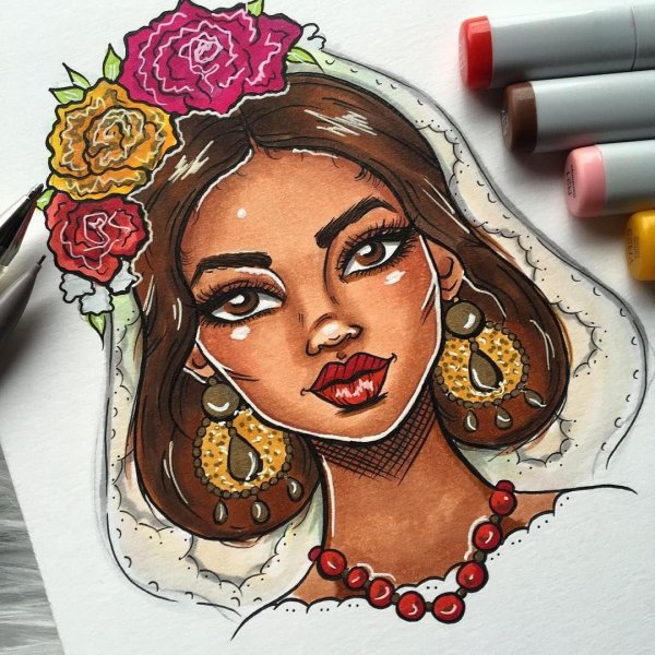 Рисунки маркерами