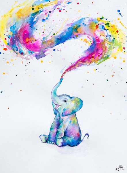 Рисование акварельными красками