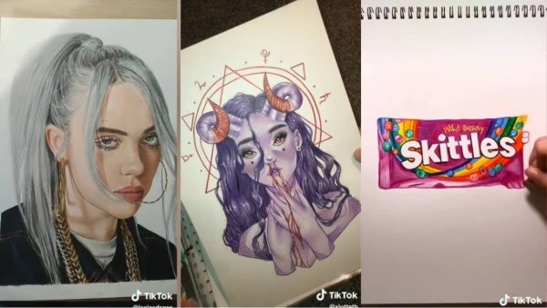 Билли Айлиш рисунок