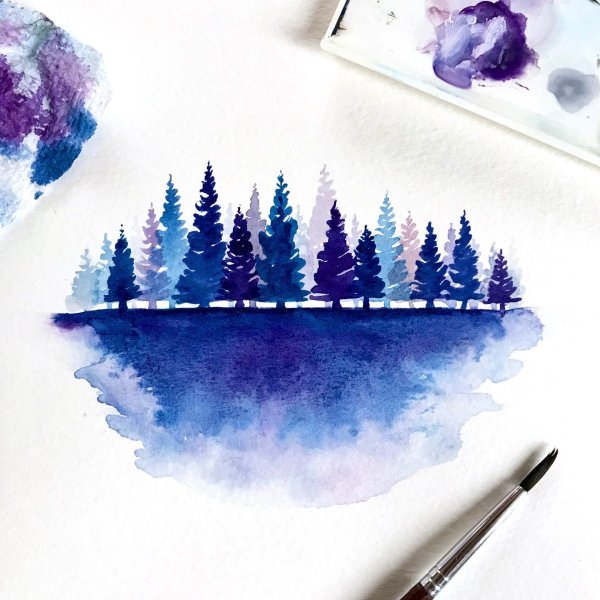 Идеи для рисования акварелью