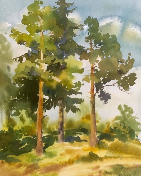 Алия Нуракишева акварели