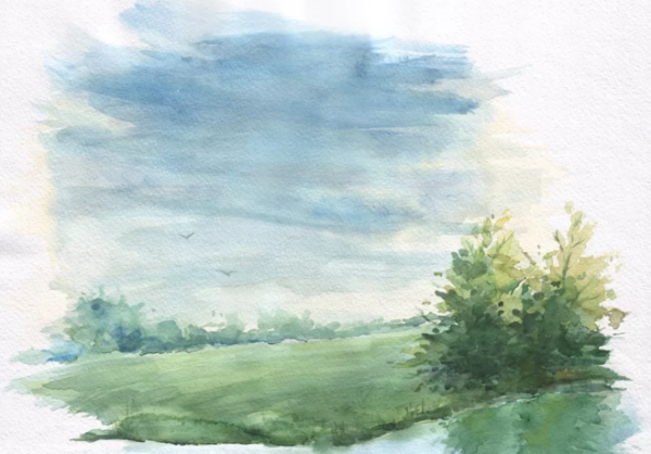 Этюды пленэрные акварелью перспектива