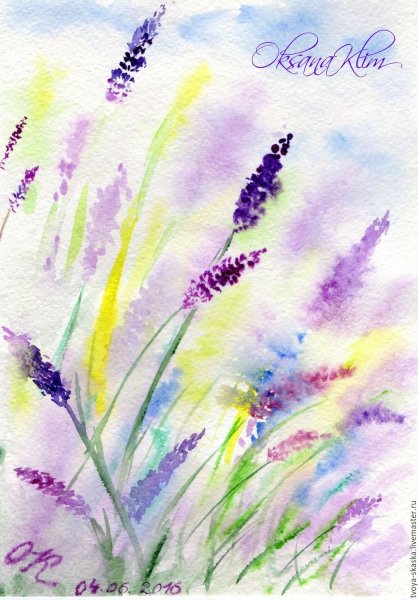 Акварельные рисунки легкие