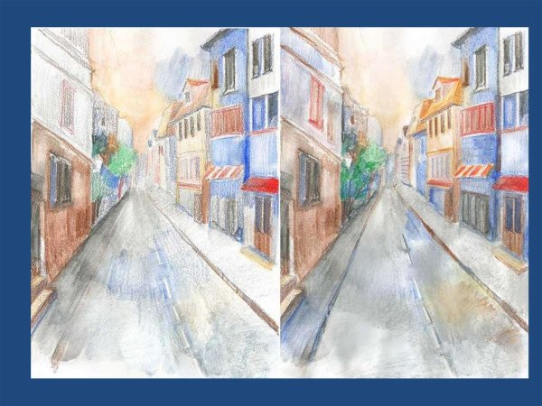 Городской пейзаж в перспективе