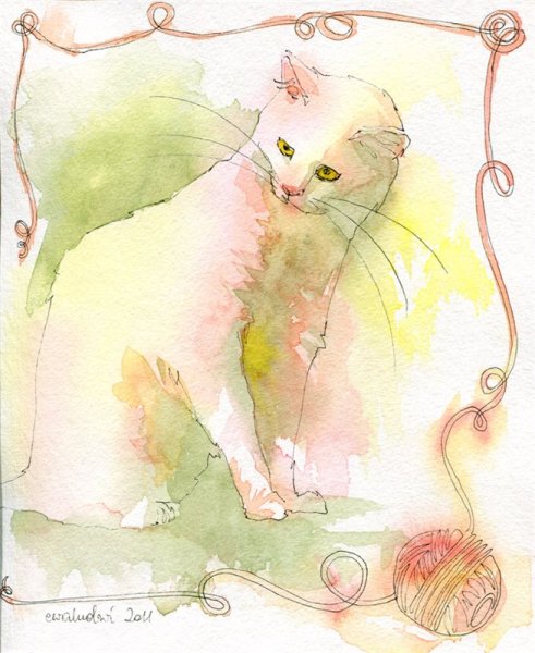 Ева Людвичак акварели