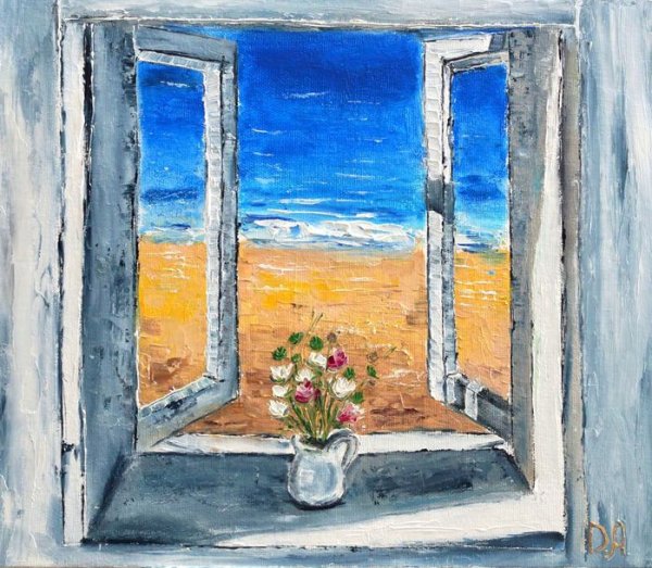 Новогодние рисунки на окнах гуашью