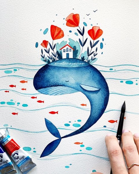 Красивые рисунки акварелью