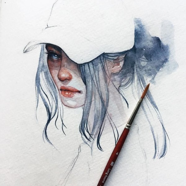 Маленькие рисунки акварелью