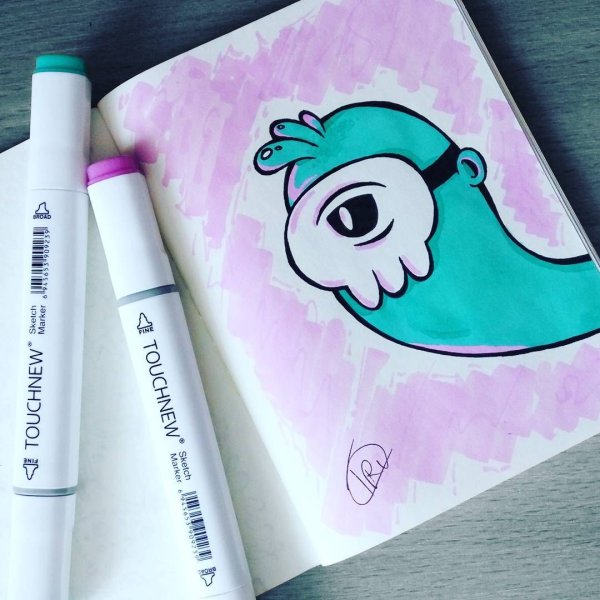 Рисунки маркерами Touch легкие