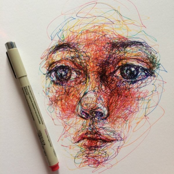 Рисование цветными ручками