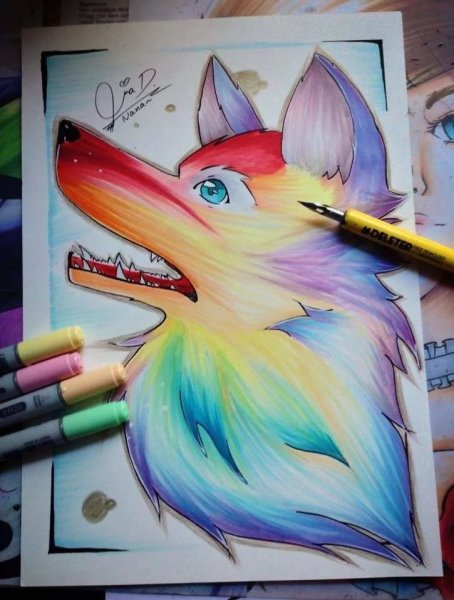 Красивые рисунки фломастерами