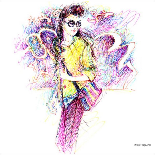 Антуанетта флёр картины фломастерами