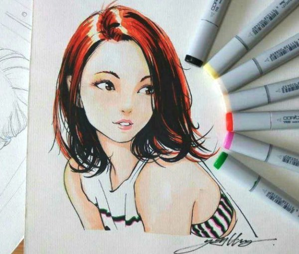 Яркие рисунки маркерами