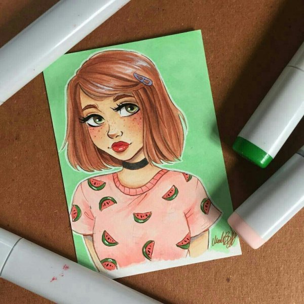 Рисунки фломастерами