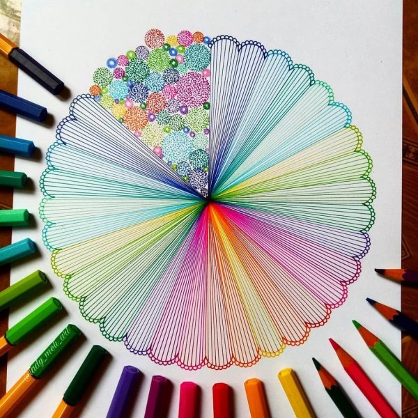 Идеи для рисования радужные