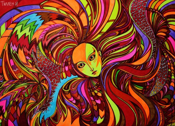 Рисунки фломастерами