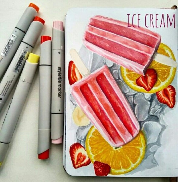 Оригинальные рисунки маркерами