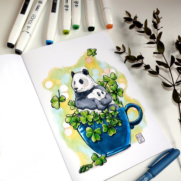 Рисование Копик маркерами