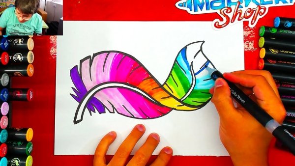 Маленькие рисунки фломастерами