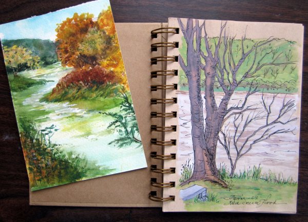 Пейзажи для рисования маркерами