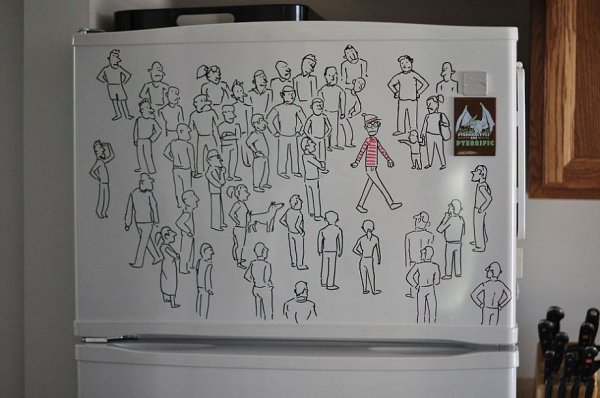 Рисунки маркером на стаканчике