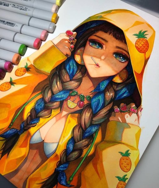 Аниме маркерами Копик