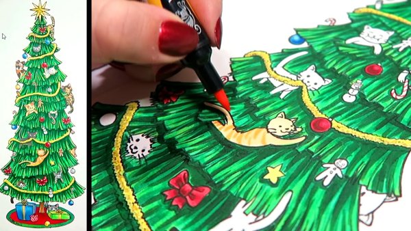 Новогодние рисунки для срисовки лёгкие