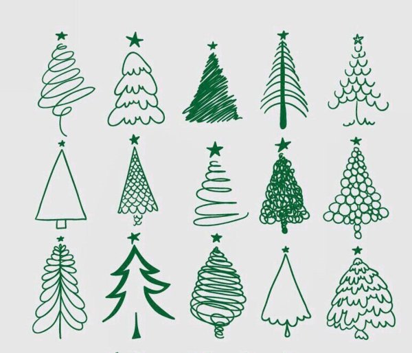 Рисунки на новый год фломастерами