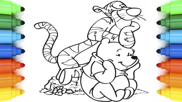 Фломастеры раскраска для детей